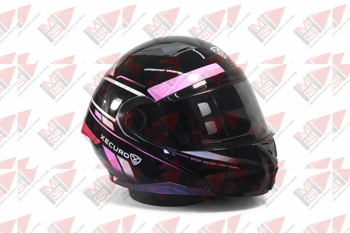 CASCO ABATIBLE XECURO NEGRO MUJER vista 5