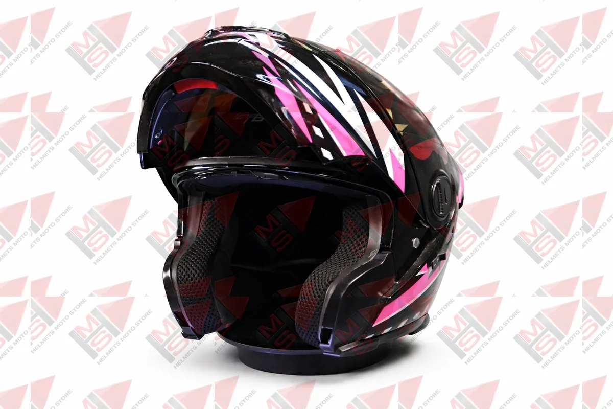 CASCO ABATIBLE XECURO NEGRO MUJER vista 6