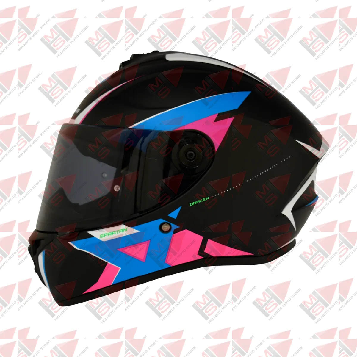 CASCO SPARTAN DRAKEN FRANTIC AZUL ROSA