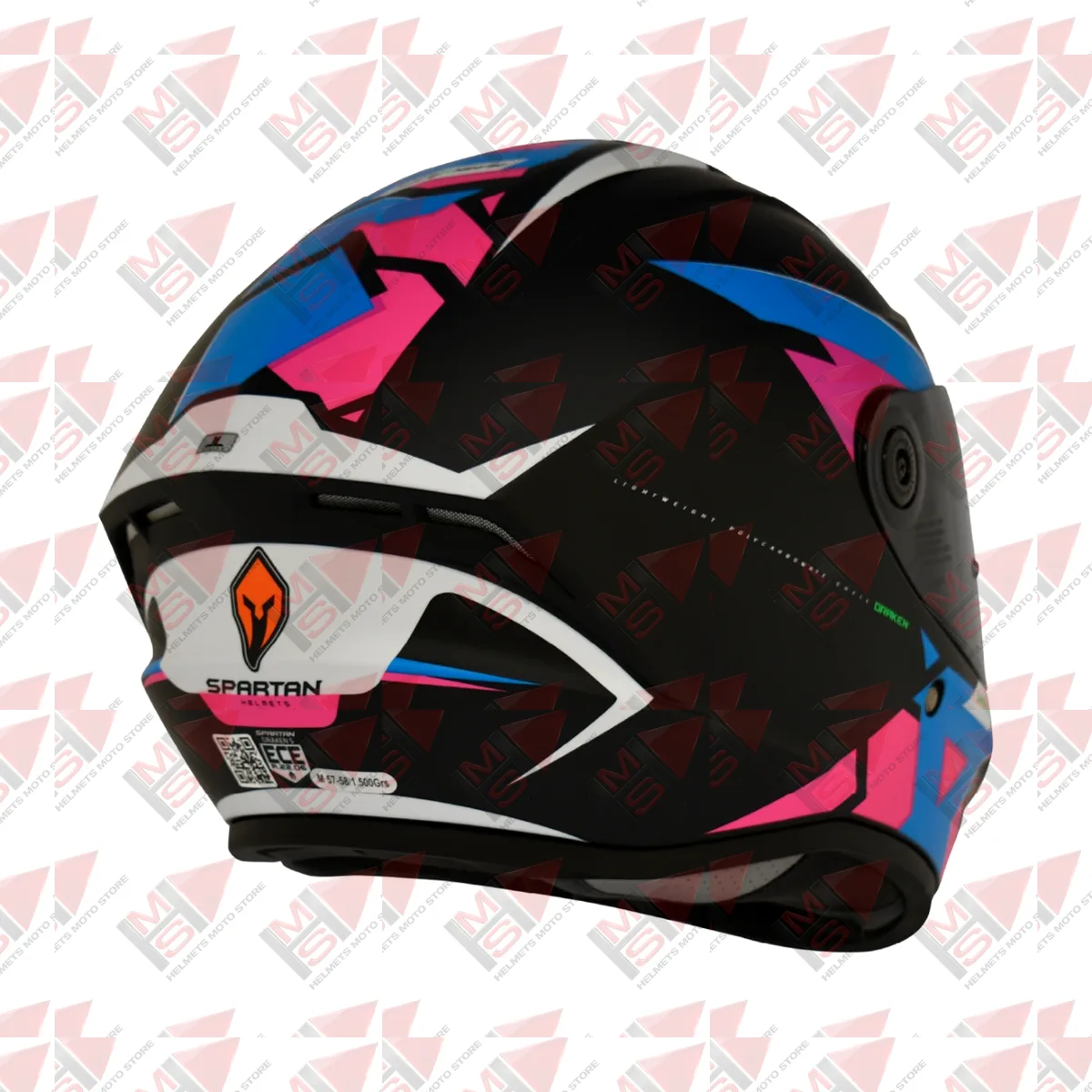 CASCO SPARTAN DRAKEN FRANTIC AZUL ROSA vista 6