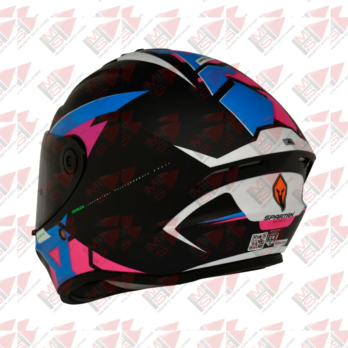CASCO SPARTAN DRAKEN FRANTIC AZUL ROSA vista 8