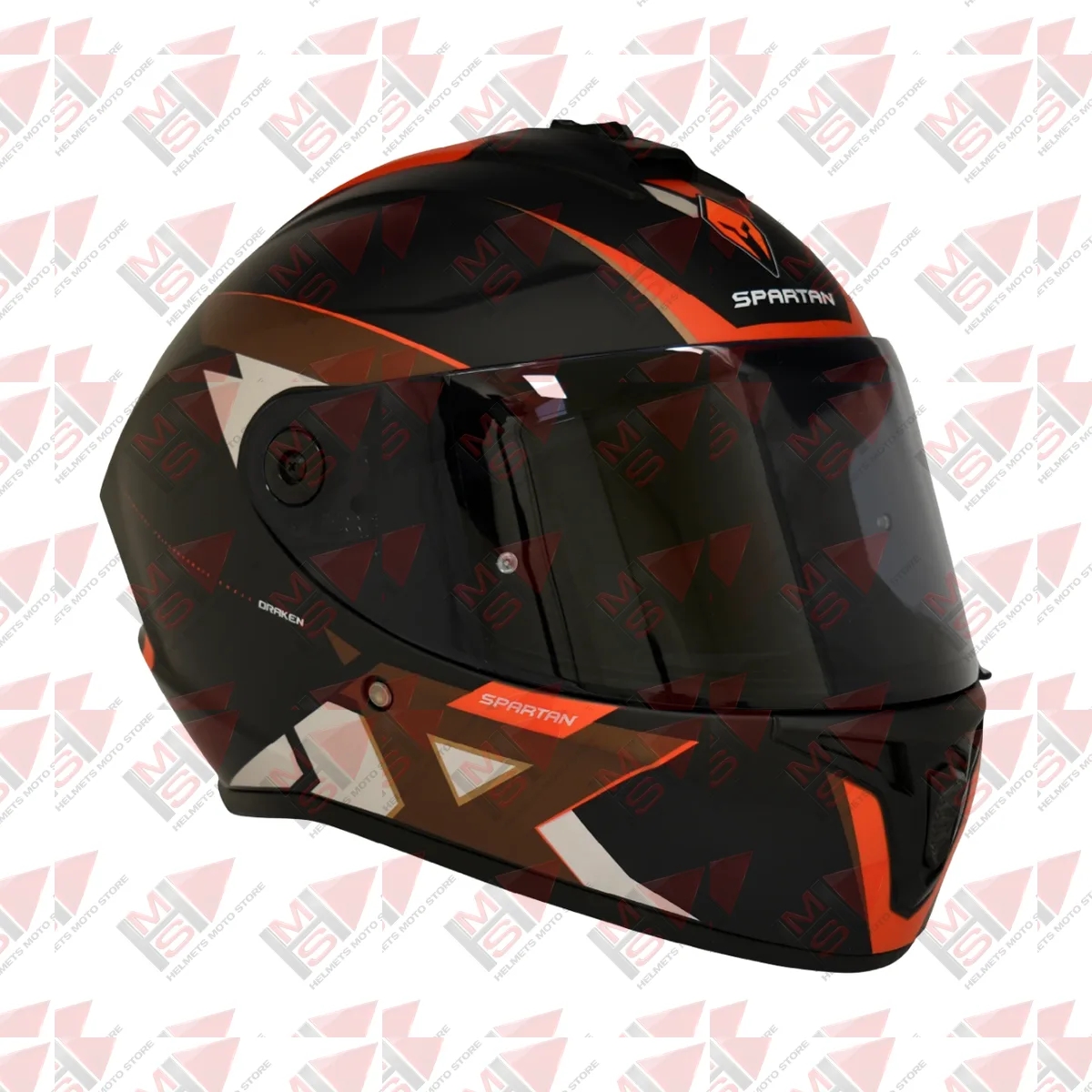 CASCO SPARTAN DRAKEN FRANTIC NEGRO CAMO CAFÉ vista 4