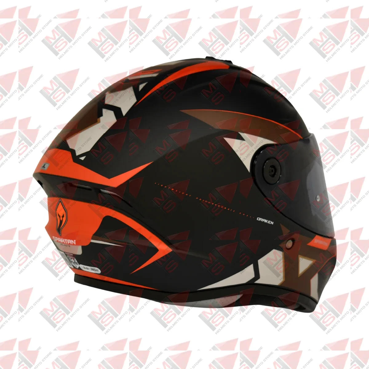 CASCO SPARTAN DRAKEN FRANTIC NEGRO CAMO CAFÉ vista 6
