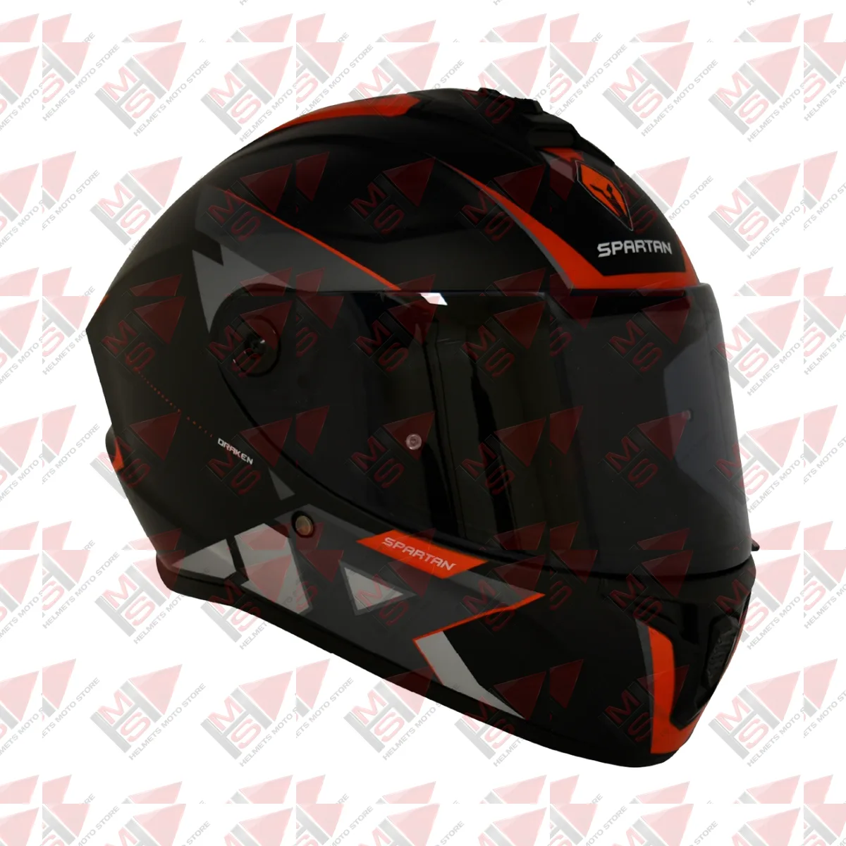 CASCO SPARTAN DRAKEN FRANTIC NEGRO CAMO GRIS vista 4