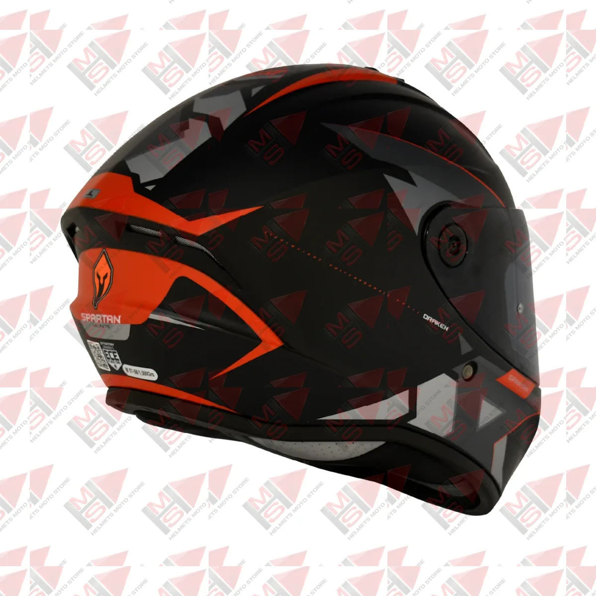 CASCO SPARTAN DRAKEN FRANTIC NEGRO CAMO GRIS vista 6