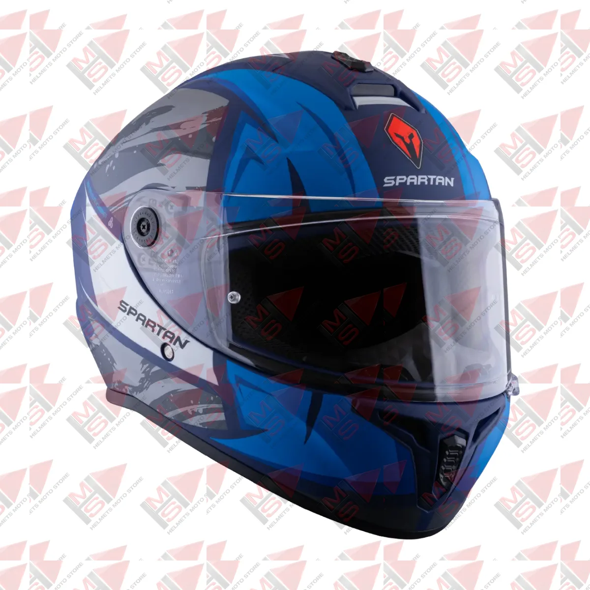 CASCO SPARTAN DRAKEN S LYNX AZUL GRIS vista 4