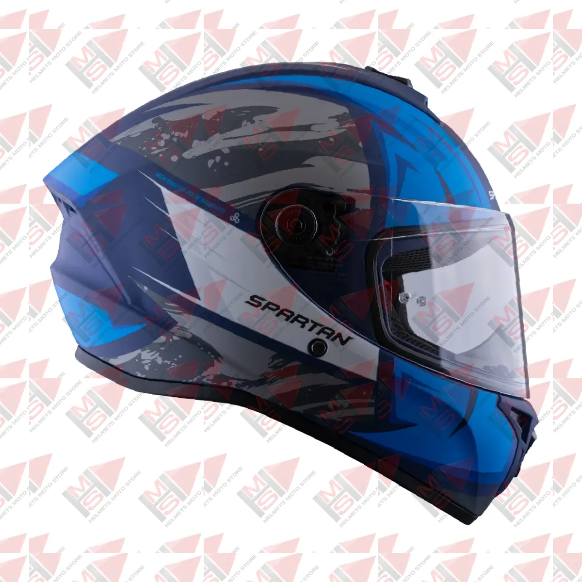 CASCO SPARTAN DRAKEN S LYNX AZUL GRIS vista 5