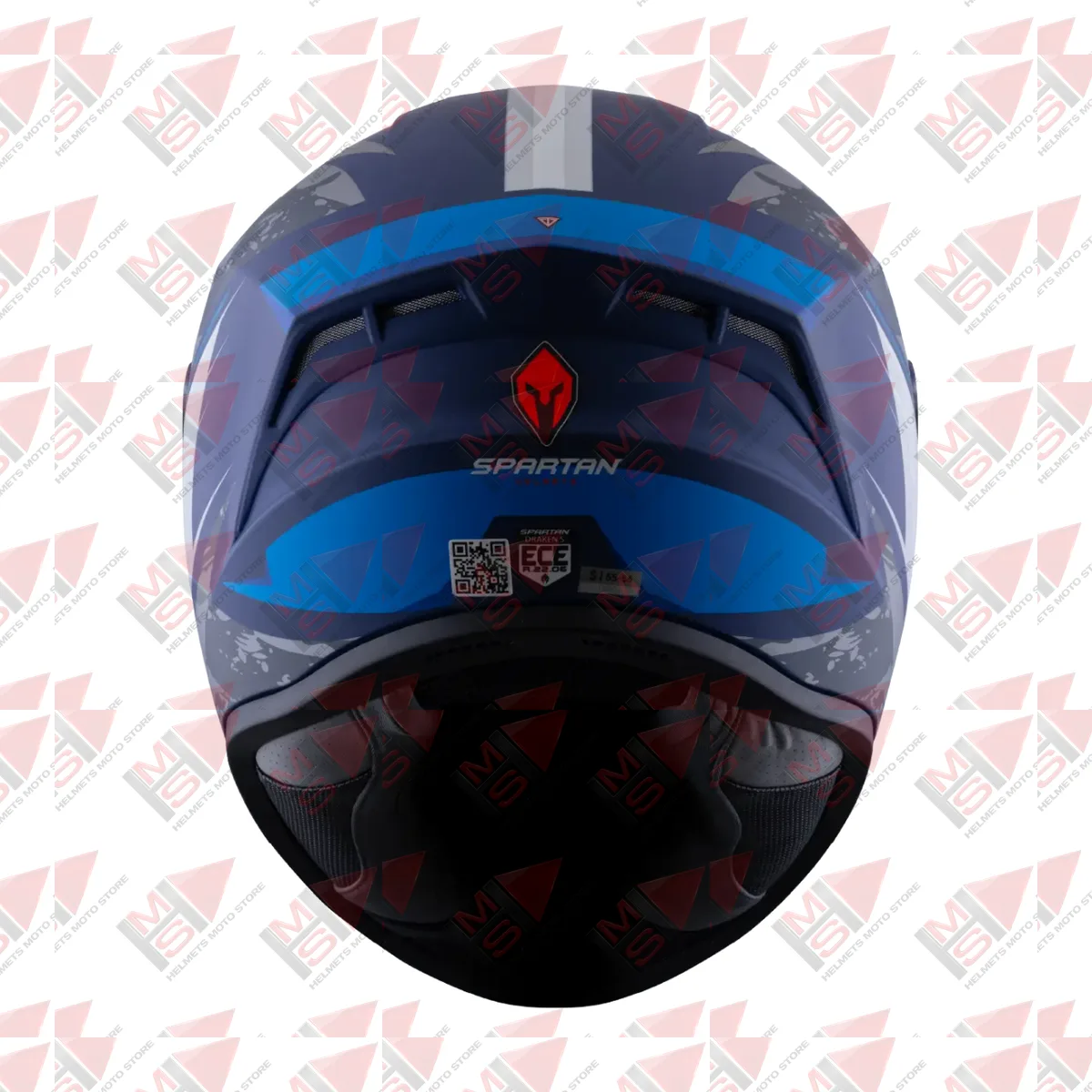 CASCO SPARTAN DRAKEN S LYNX AZUL GRIS vista 7