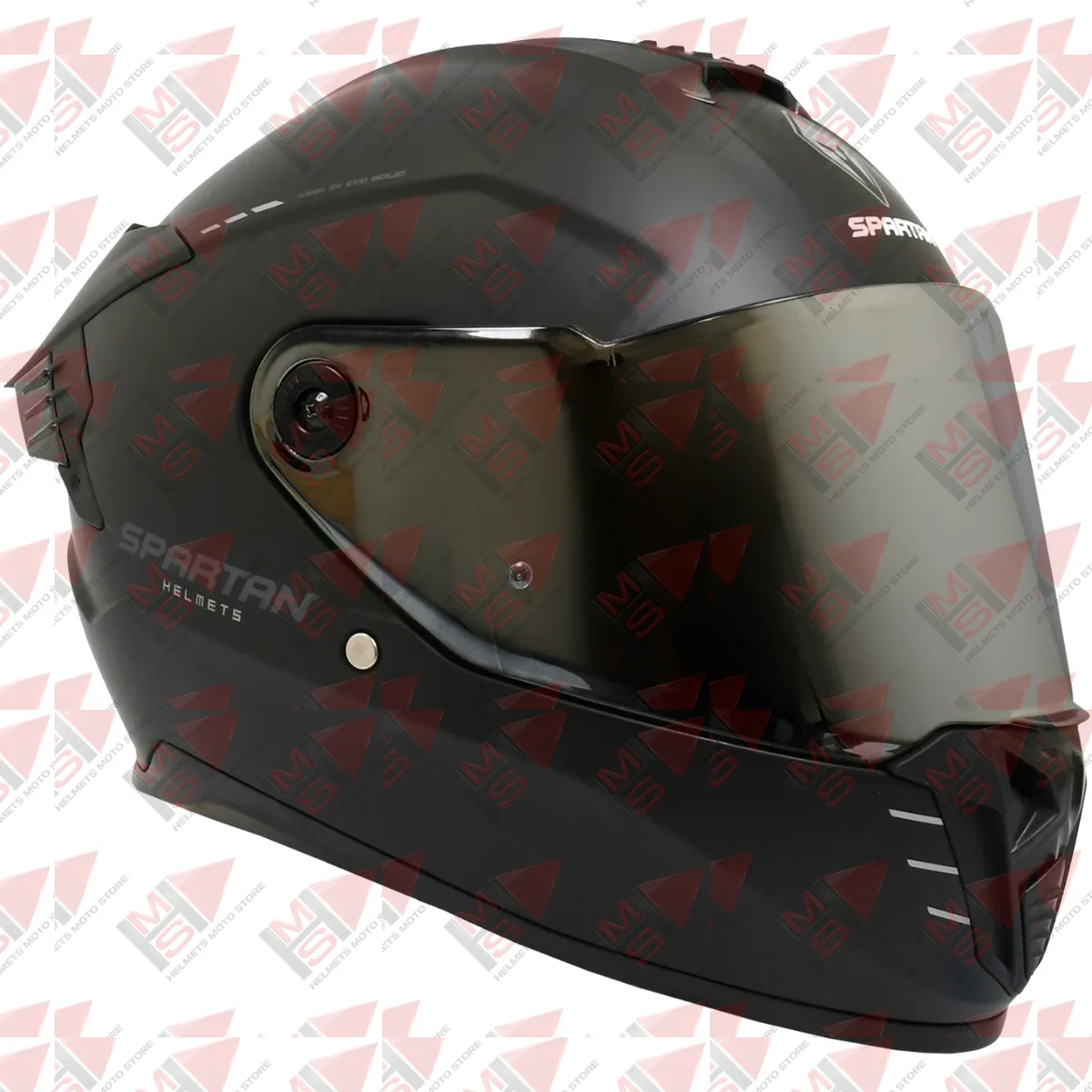 CASCO SPARTAN HAWK EVO SV NEGRO MATE vista 4