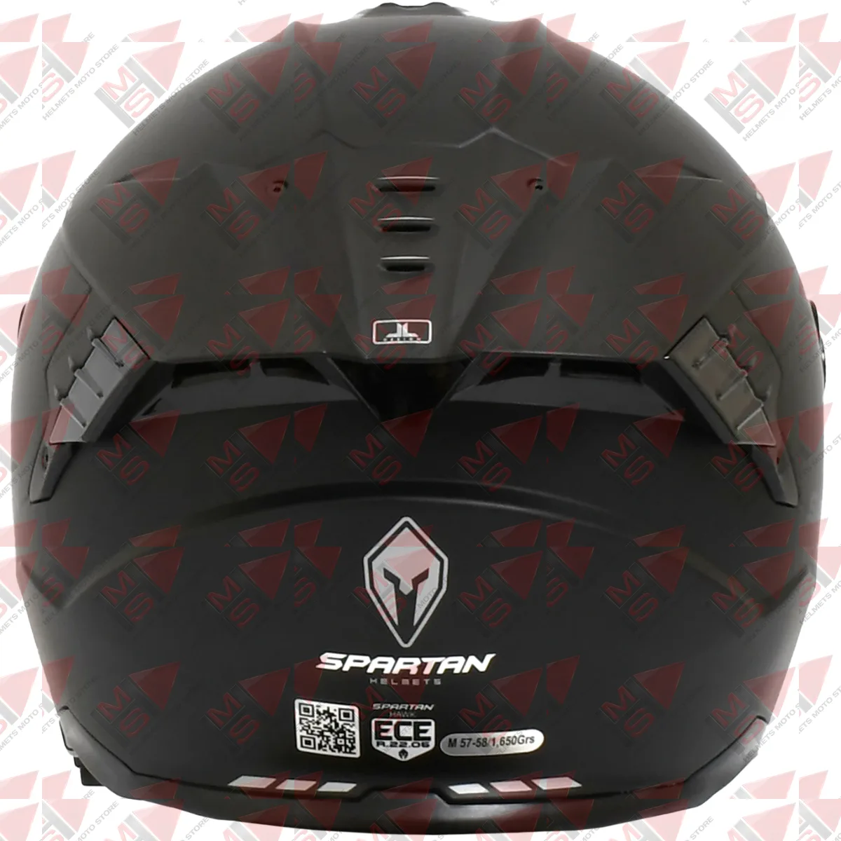 CASCO SPARTAN HAWK EVO SV NEGRO MATE vista 7