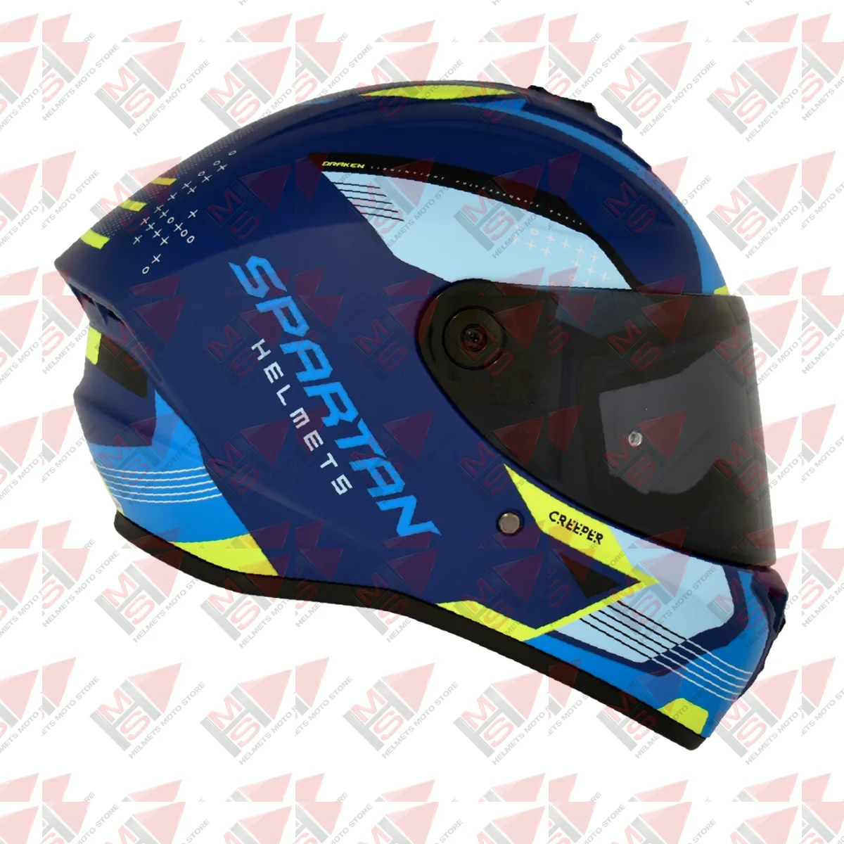 CASCO SPARTAN DRAKEN CREEPER AZUL vista 5