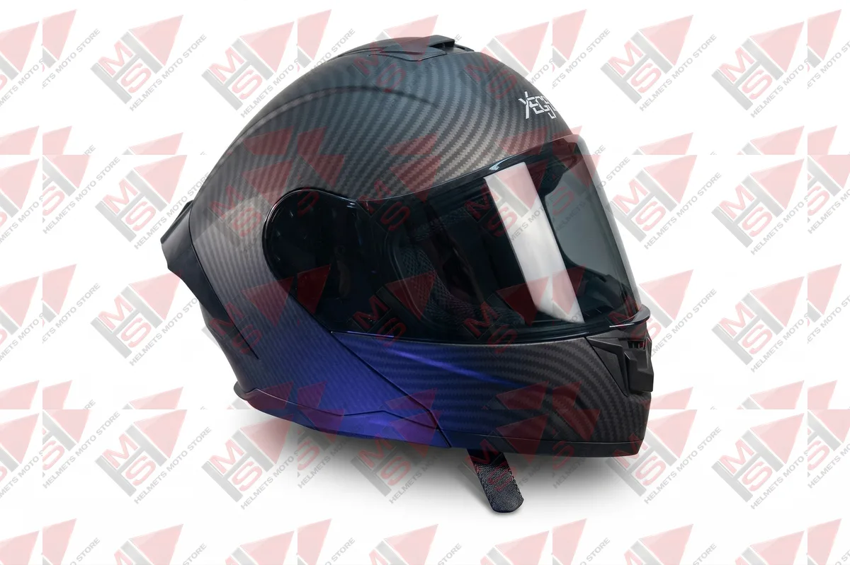 CASCO ABATIBLE X-ONE GRIS AZUL vista 14