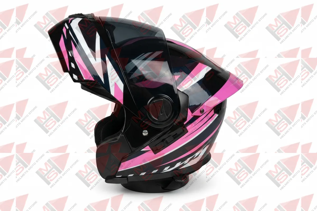 CASCO ABATIBLE XECURO NEGRO MUJER vista 16