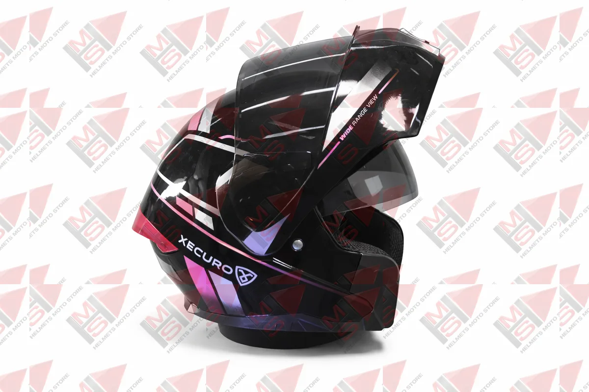 CASCO ABATIBLE XECURO NEGRO MUJER vista 10
