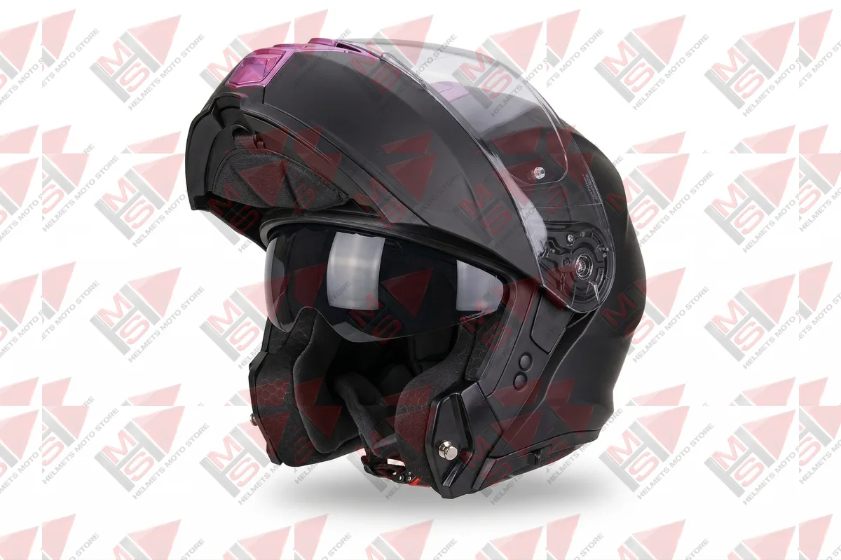 CASCO ABATIBLE XTRONG NEGRO MATE MUJER