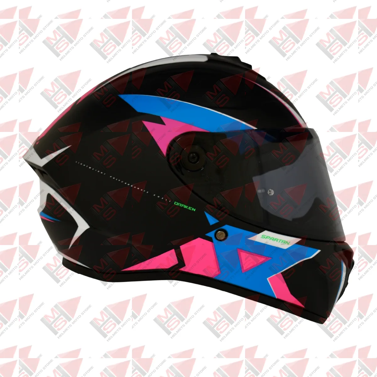 CASCO SPARTAN DRAKEN FRANTIC AZUL ROSA vista 16