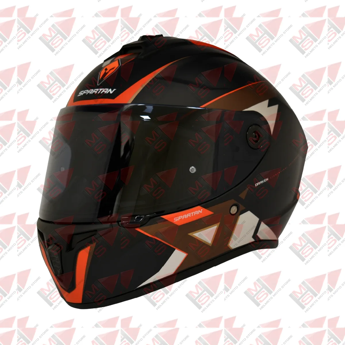 CASCO SPARTAN DRAKEN FRANTIC NEGRO CAMO CAFÉ vista 10