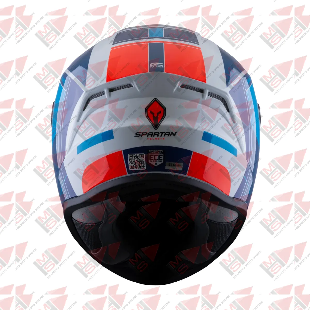 CASCO SPARTAN DRAKEN S VANCOUVER BLANCO AZUL vista 26