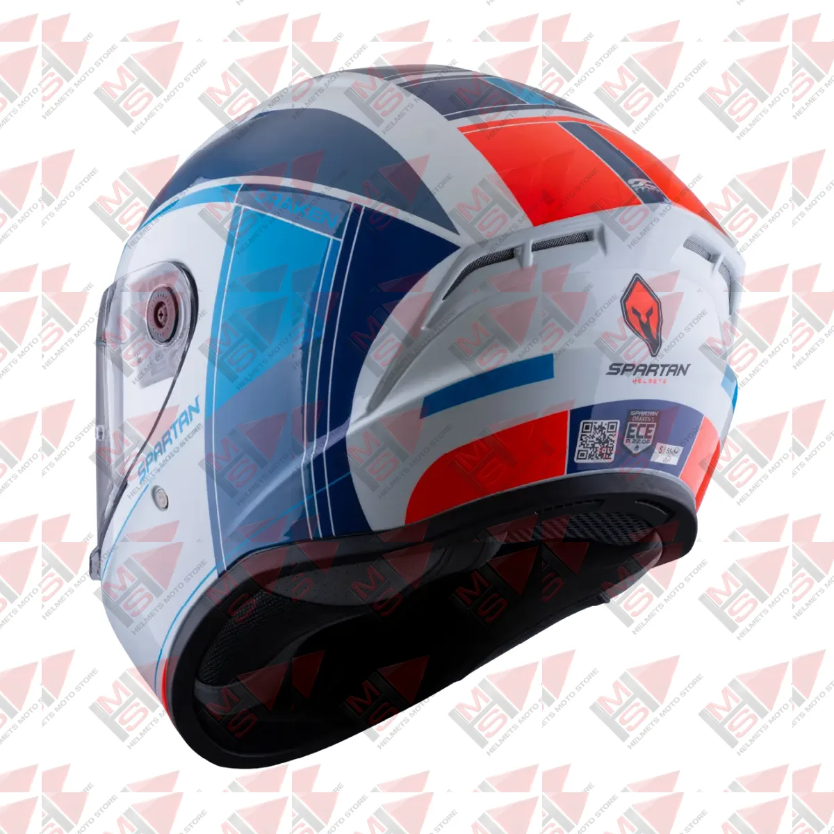 CASCO SPARTAN DRAKEN S VANCOUVER BLANCO AZUL vista 27