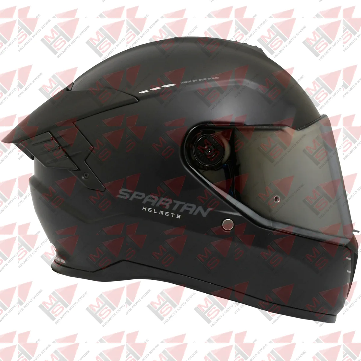 CASCO SPARTAN HAWK EVO SV NEGRO MATE vista 13