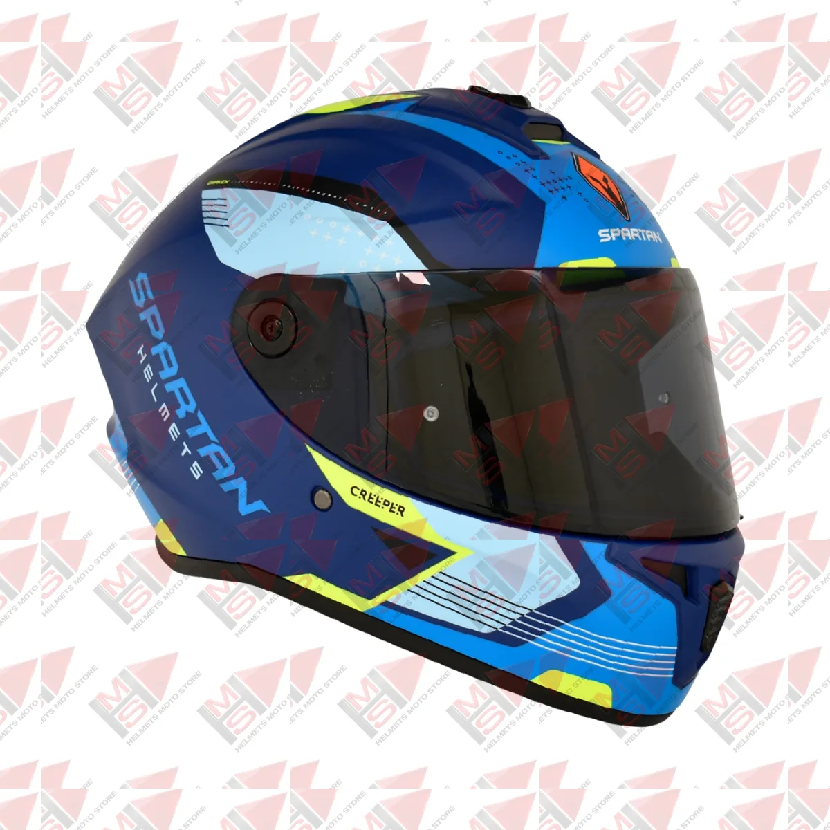 CASCO SPARTAN DRAKEN CREEPER AZUL vista 12