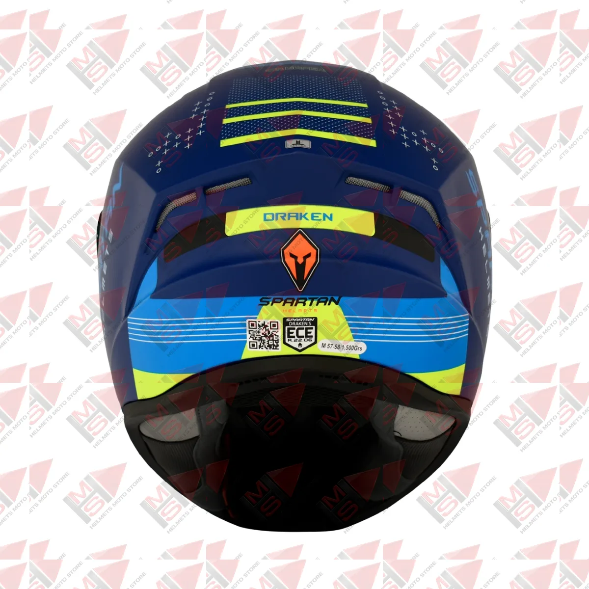 CASCO SPARTAN DRAKEN CREEPER AZUL vista 15